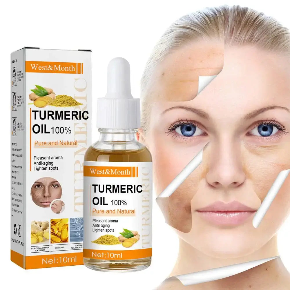 Organic Turmeric Essential Oil 10ml - Pure Therapeutic Grade for Dark Spots