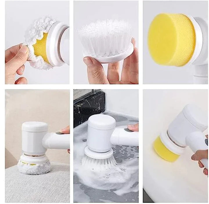 5 in 1 Multifunctional Electric Household Cleaning Brush | Rechargeable Magic Scrubber