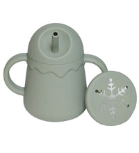Silicone Children's Two-in-one No-spill Cup