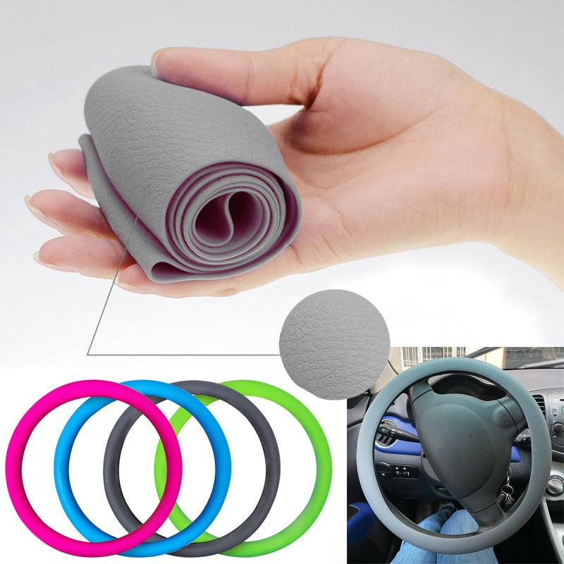 Silicone Steering Wheel Cover - Non-Slip Soft Grip Car Accessory