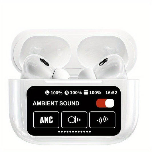 A3 Pro Touch Screen Wireless AirPods | Smart Display Case & HD Sound