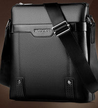 Fashion PU Leather Men Messenger Bags interior zipper pocket 