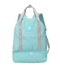wet and dry split backpack in different colors