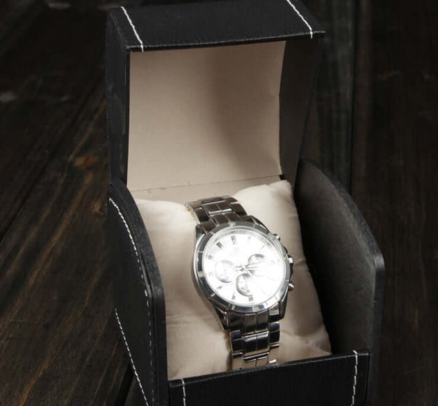 PU Flexible Flip Watch Box – Luxury Protective Storage Case