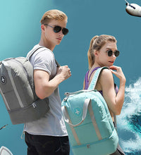 wet and  dry split backpack for men and women