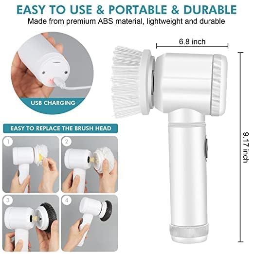 5 in 1 Multifunctional Electric Household Cleaning Brush | Rechargeable Magic Scrubber
