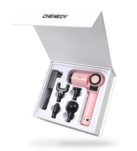 foldable multifunctional electric massage gun in compact packing box