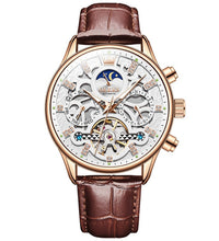 Men's Creative Fashion Alloy Quartz Watch brown skin rose shell white
