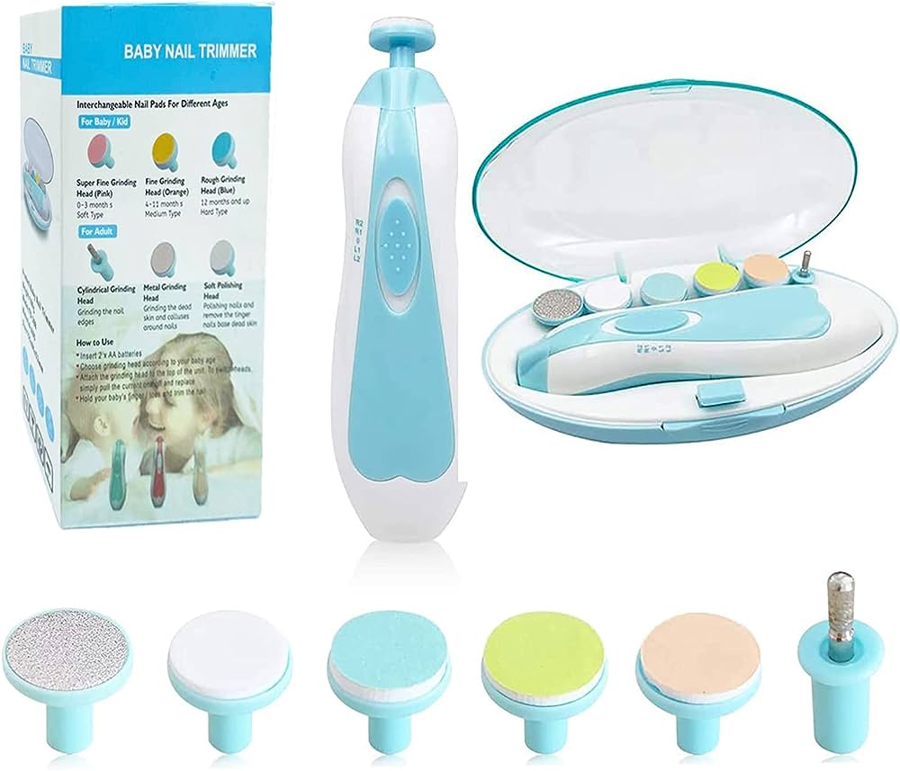 Electric Baby Nail Trimmer - Safe Gentle Nail Clipper for Newborns & Toddlers