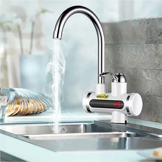 instant Electric Hot Water Tap - 3000W Digital Display Faucet for Kitchen & Bathroom [Free Delivery]
