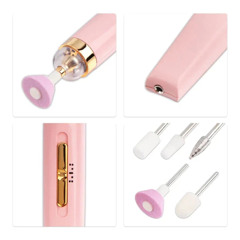 Electric Nail Drill - Rechargeable Salon Nail File Tool Set