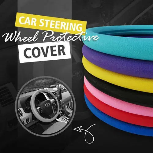 Silicone Steering Wheel Cover - Non-Slip Soft Grip Car Accessory