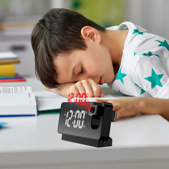 Smart Digital Projection Clock - LED Alarm Clock with Time Display