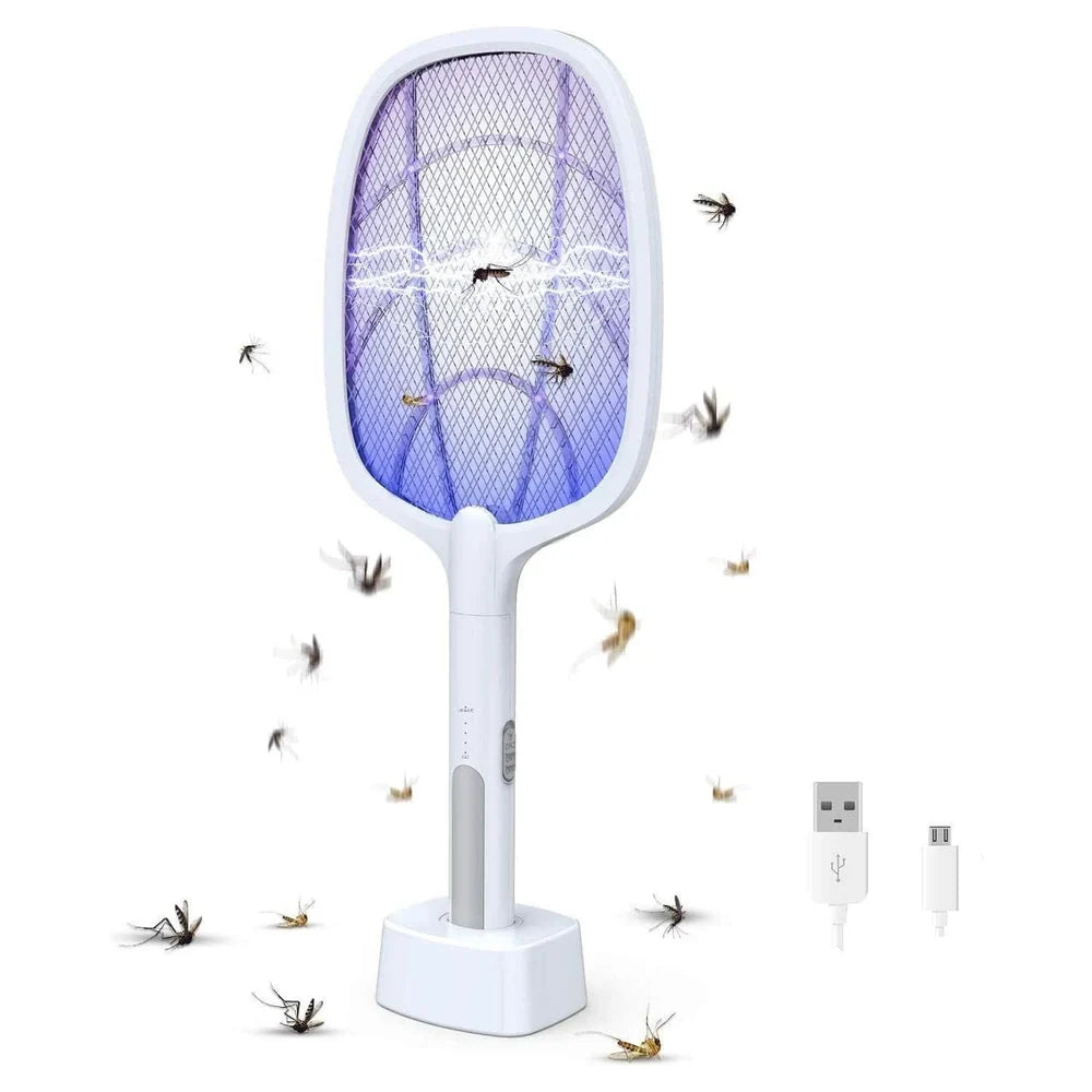 Electric Rechargeable Mosquito Killer Racket | Safe & Powerful Fly Zapper