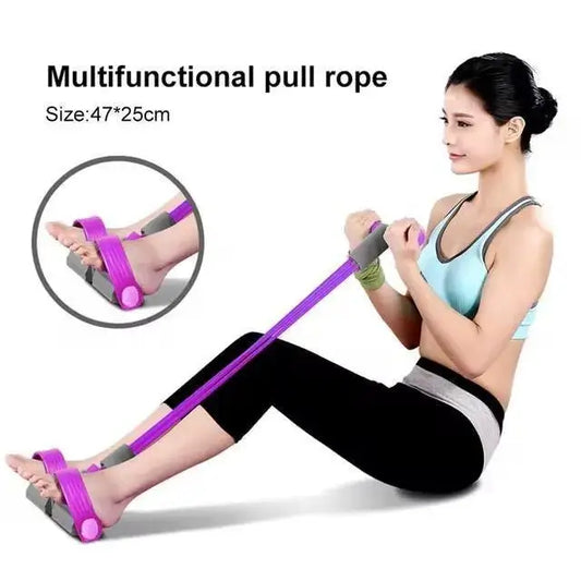 Tube Resistance Bands with Pedal – Home Gym Workout Equipment