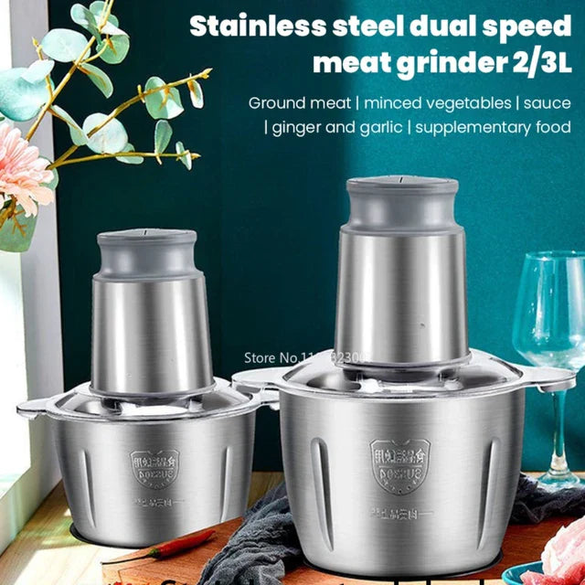 Silver Crust Electric Meat Grinder - Multi-Purpose Food Chopper