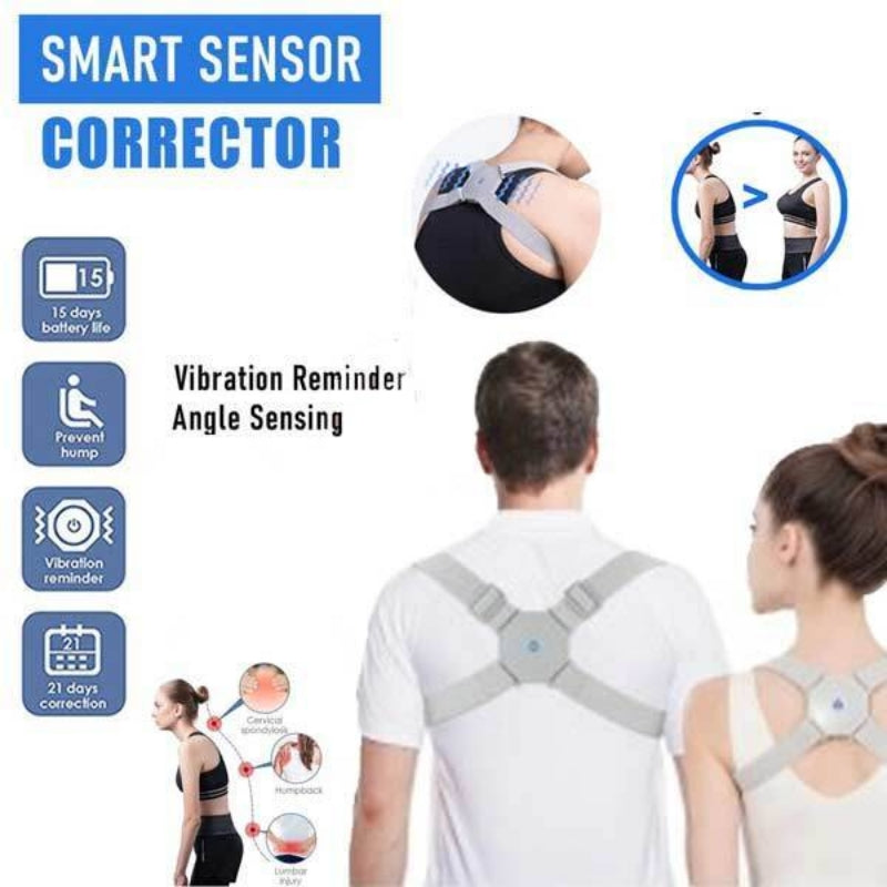 Rechargeable Smart Posture Corrector Back Brace - Pain Relief for Men & Women