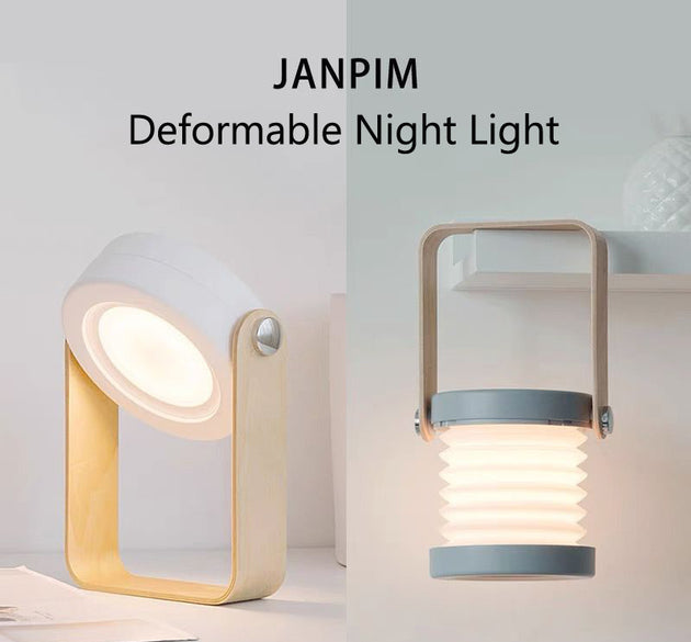Foldable Touch Dimmable Reading LED Night Light Portable Lantern Lamp USB Rechargeable For Home Decor