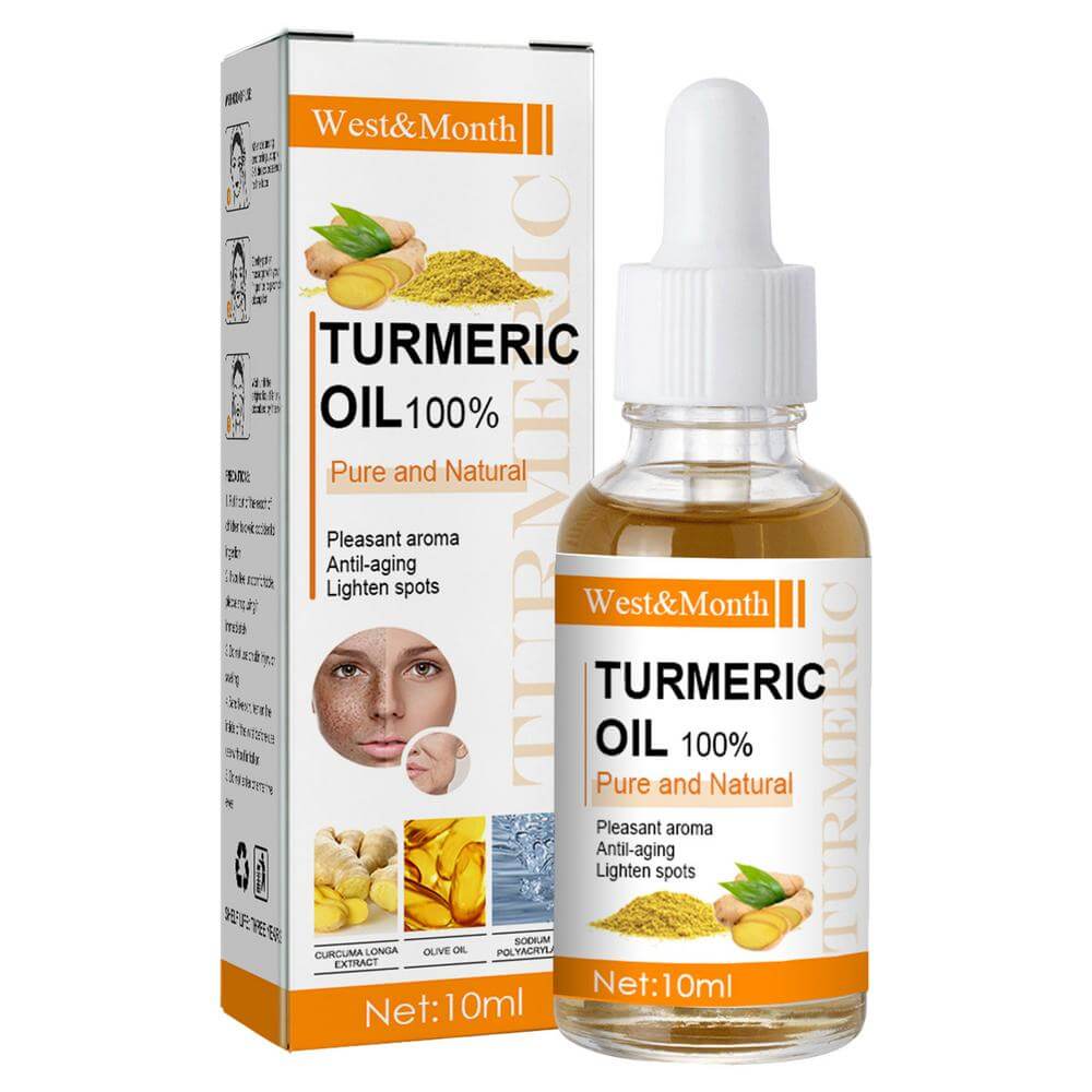 Organic Turmeric Essential Oil 10ml - Pure Therapeutic Grade for Dark Spots