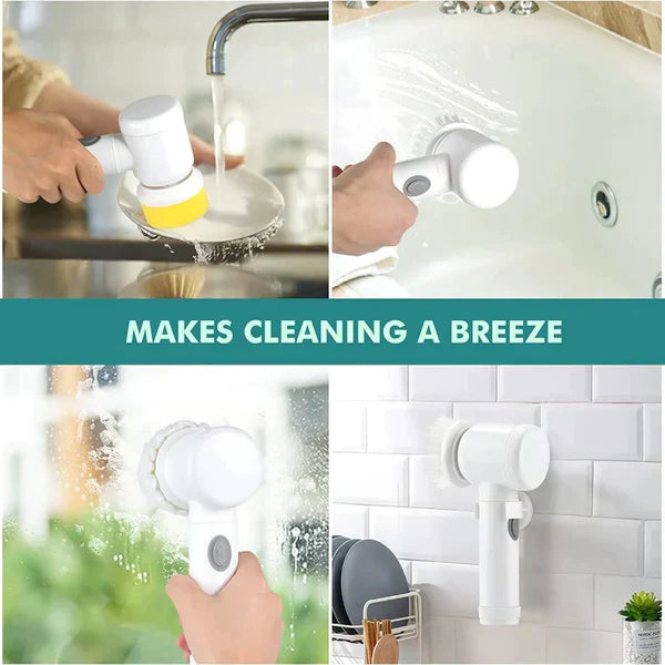5 in 1 Multifunctional Electric Household Cleaning Brush | Rechargeable Magic Scrubber